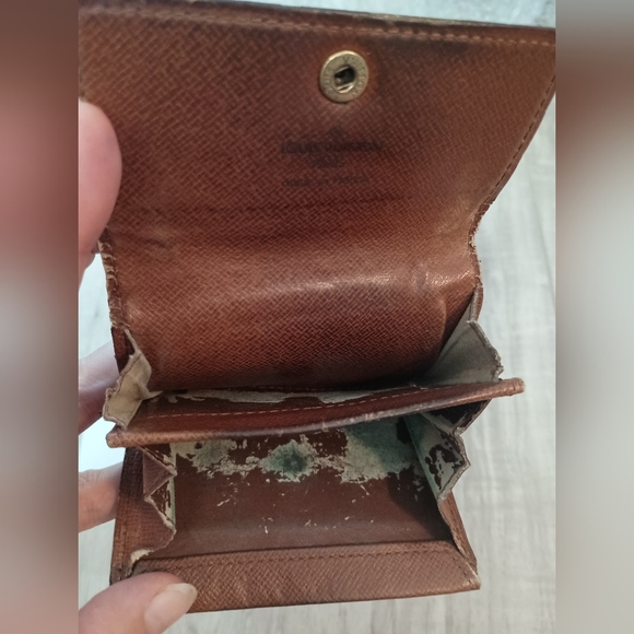 Auth LOUIS VUITTON PORTE MONNAIE PLAT Coin Case Wallet Purse Monogram - Picture 6 of 9